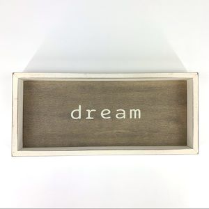 Quill to Paper 'dream' Box Frame Farmhouse Sign